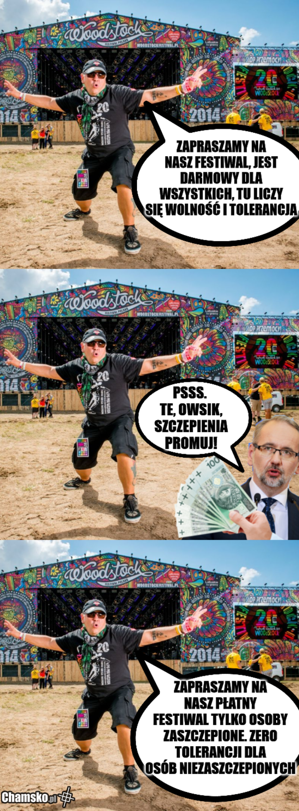 No i skończyła się tolerancja u Owsiaka