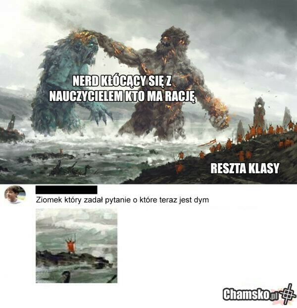 Dymy w szkole