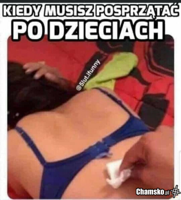 Sprzątanie po dzieciach