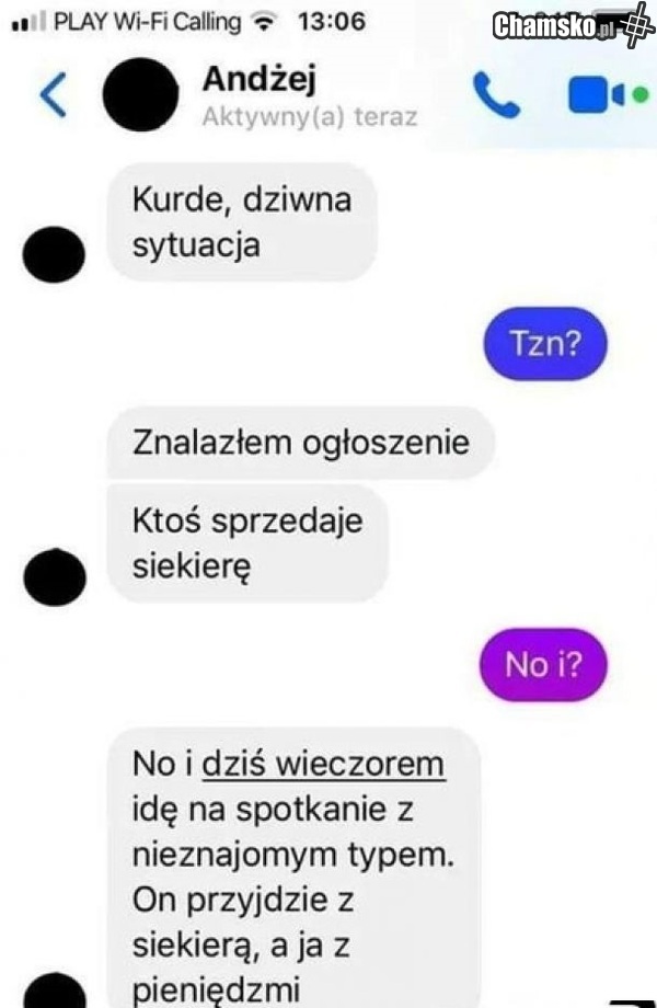 dziwna akcja
