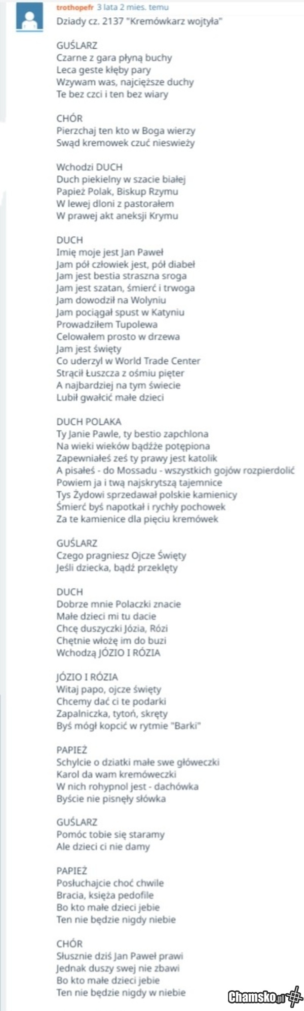 Dziady. Tej części nie znam.