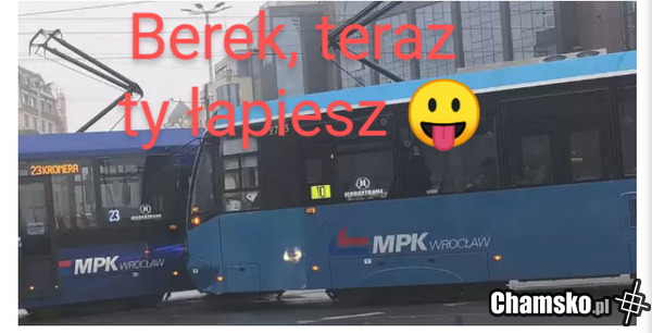 Zimowa zabawa tramwajów we wrocławiu