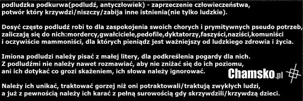 Definicja podludzia