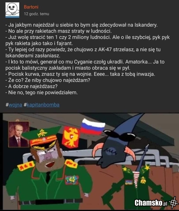 Widać kto jest strategiem w Rosji