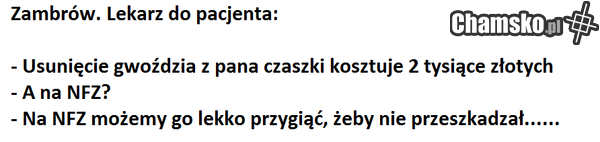 jebać NFZ