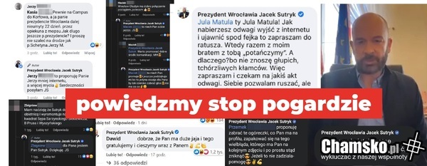 Prezydent Wroclawia do Wroclawian