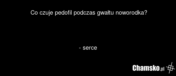 Co czuje pedofil podczas gwałtu noworodka? - serce