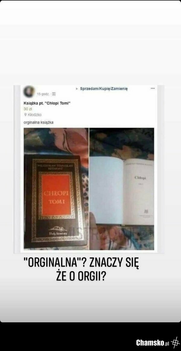 Chłopi Tomi orginalna