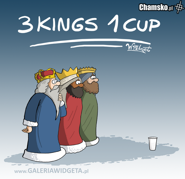 3 kings, 1 cup