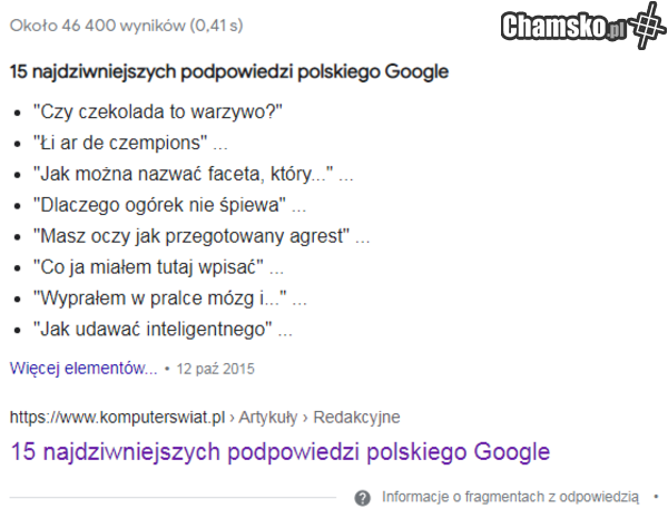 podpowiedzi google.pl