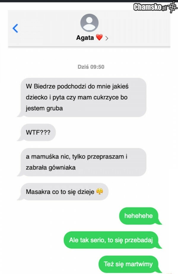 Czy pani ma cukrzycę