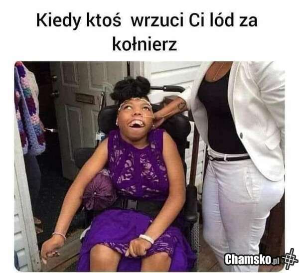 Lód za kołnierzem.