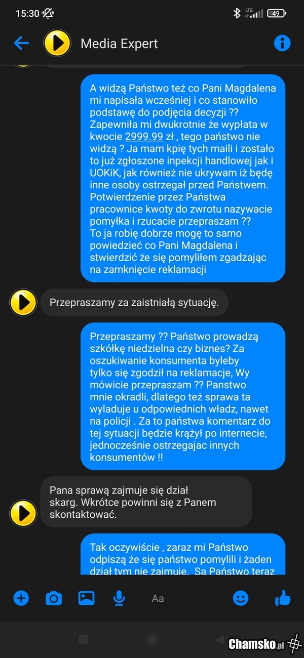 Poważna firma, jak Cię okradną to Cię tylko przeproszą