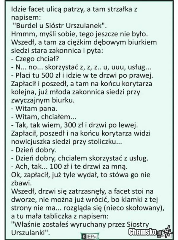 "Burdel u Sióstr Urszulanek"