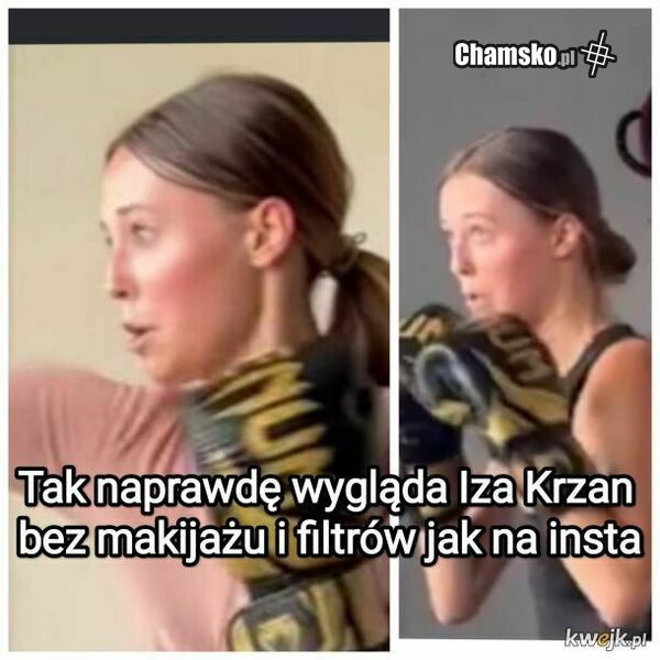 Iza Krzan bez makijażu