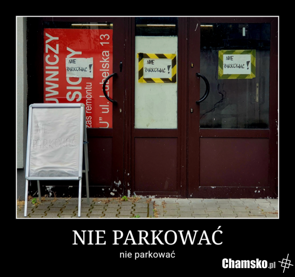 NIE PARKOWAĆ