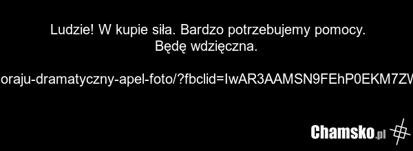 Ludzie! W kupie siła. Bardzo potrzebujemy pomocy. Będę wdzięczna. https://gazetabilgoraj.pl/uratujmy-co-zostalo-w-bilgoraju-dramatyczny-apel-foto/?fbclid=IwAR3AAMSN9FEhP0EKM7ZW9FQN5F67IC97FkP3qjourYG-bw48Rp4DI9q1d4k