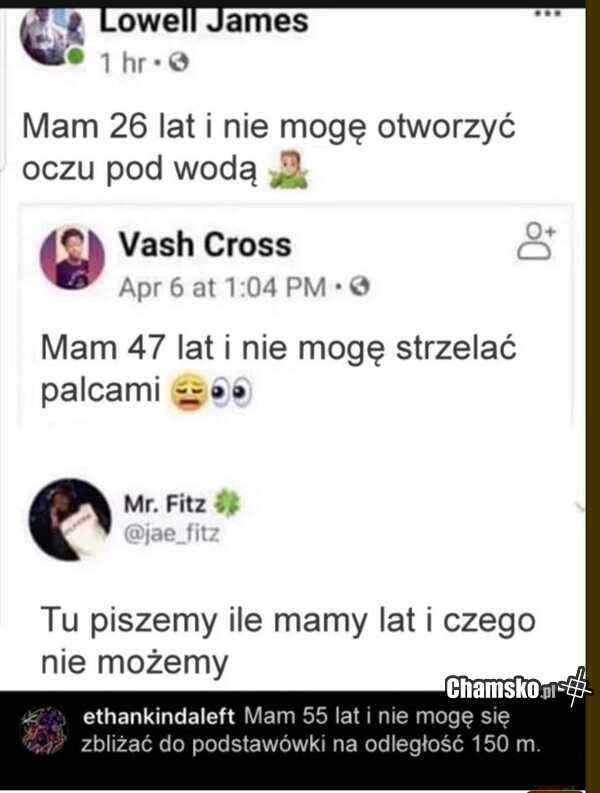 Czego nie możemy