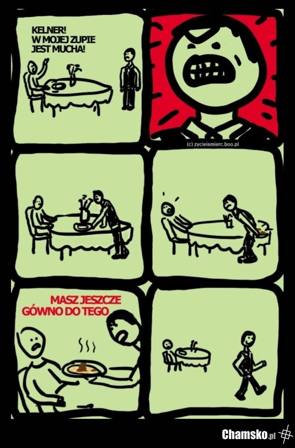 W restauracji: