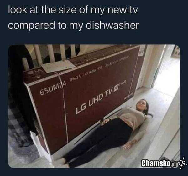 Duży telewizor