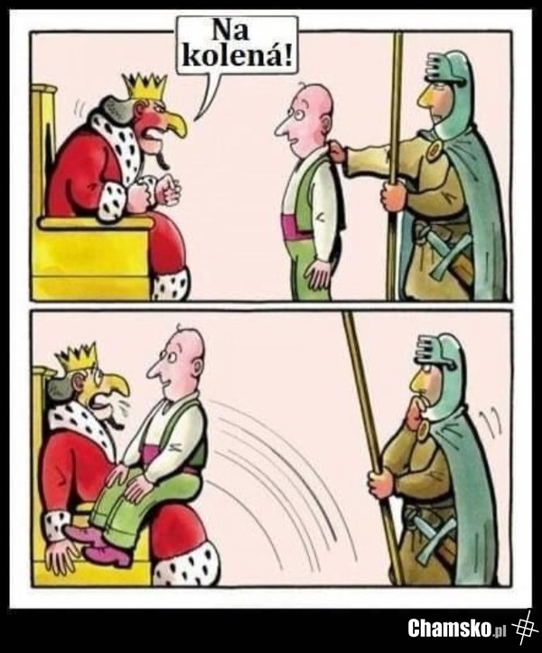 Na kolená!