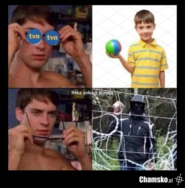 Matki z dziećmi na granicy.