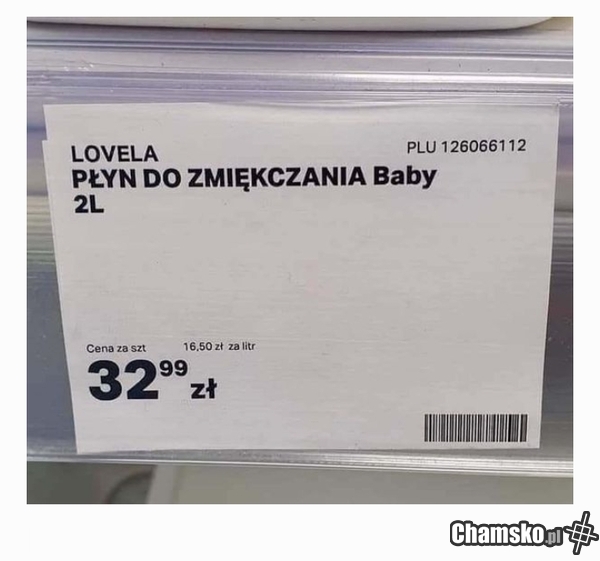 Płyn do zmiękczania baby