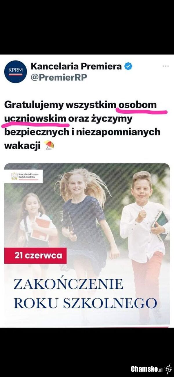 Pedalstwo u szczytów władzy ;)