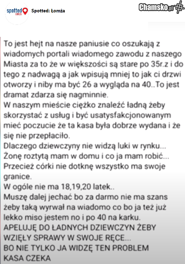 spotted łomża
