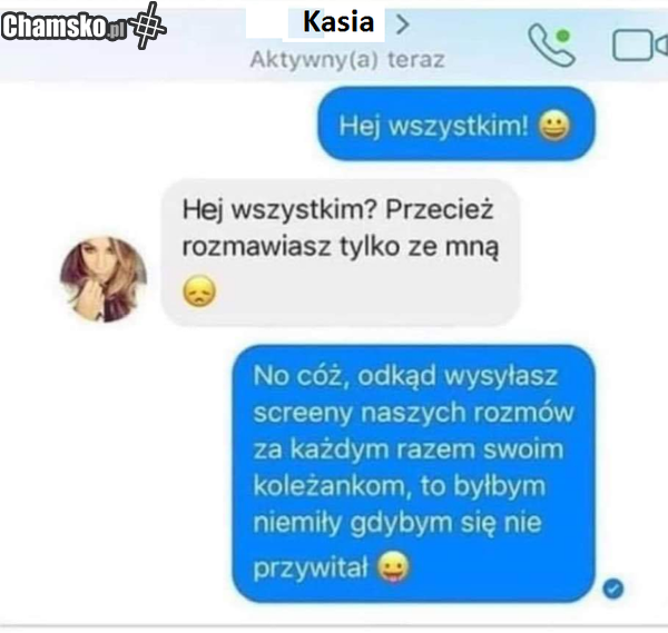 Kiedyś z Kasią.....