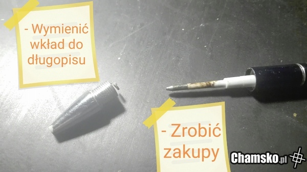 Za każdym razem, kiedy musisz wymienić wkład w długopisie...