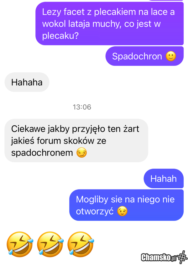 Żart zapasowy też się nie udał