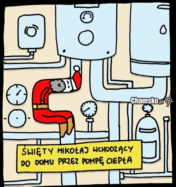 Mikołaj w nowoczesnym domu