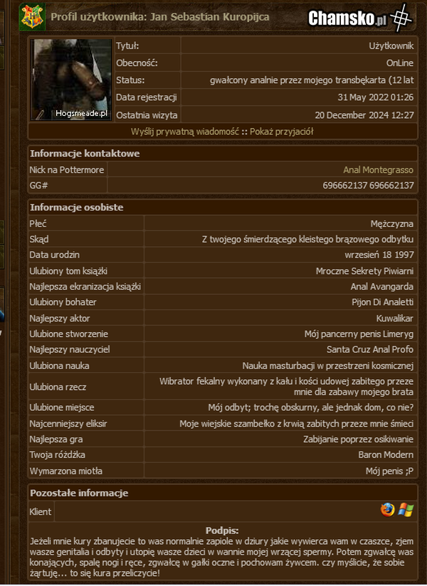 Randomowe konto na Hogsmeade