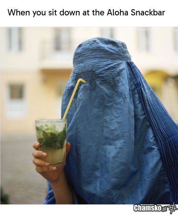 Gdy przysiądziesz w Aloha Snackbar: