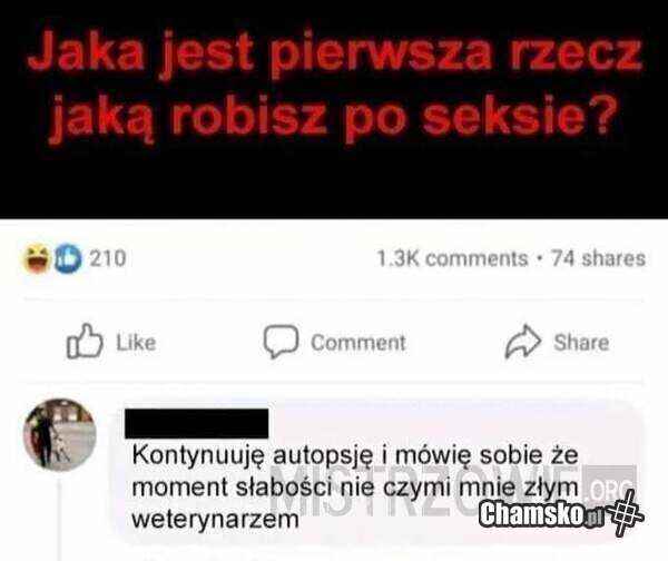 Pierwsza rzecz po seksie