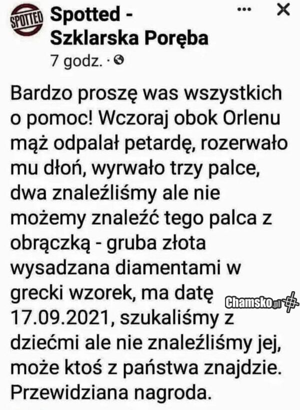 Prośba o pomoc