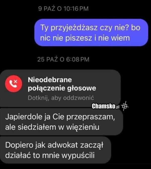 Chociaż się wytłumaczył