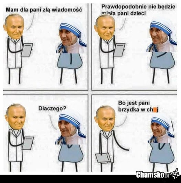 Jan Paweł II i Anjezë Gonxha Bojaxhiu