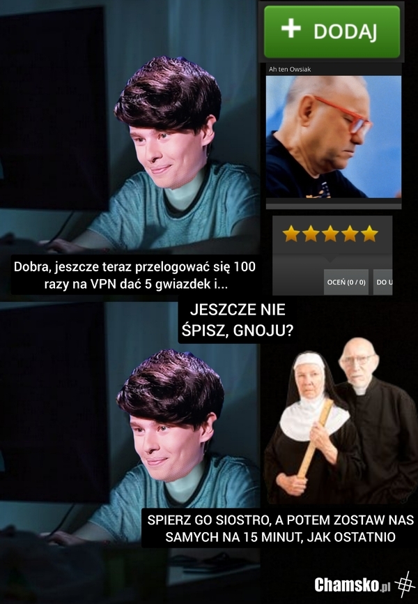 Życie tego PiSuarskiego zjeba z Podkarpacia który dodaje gówniane memy na Chamsko.pl