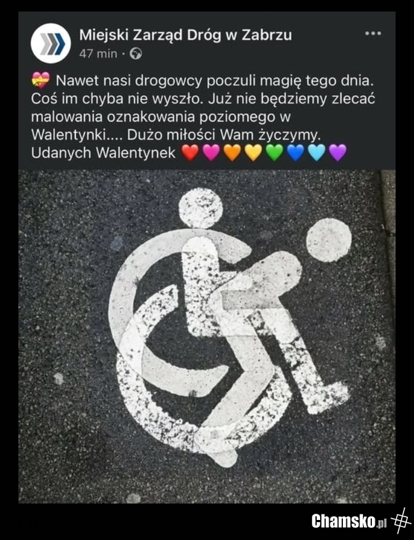 Drogowcy i ich walentynkowe marzenia