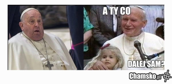 Franciszkowi zostało tylko walenie w samotności.