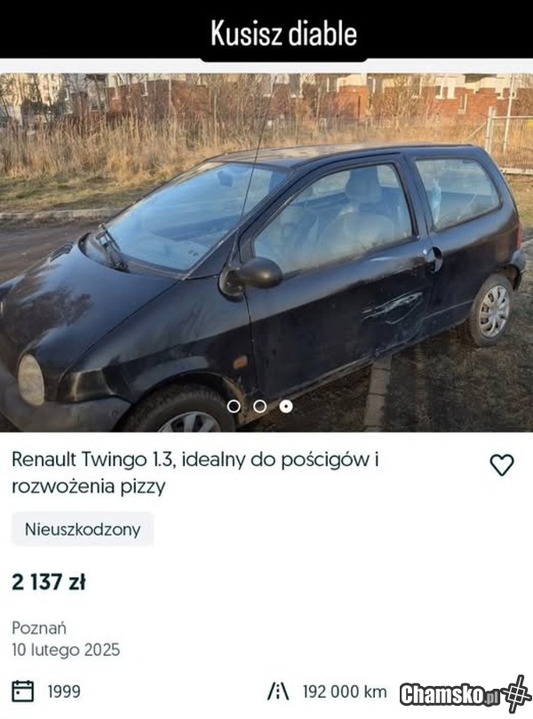 Twingo z przeznaczeniem na papamobile