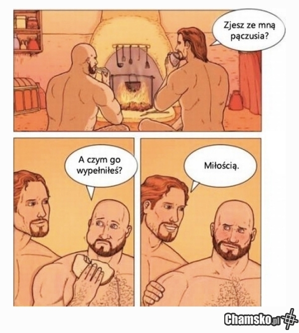 Tradycyjny tłustoczwartkowy mem. Pierwszy raz (w tym roku) na chamsko.pl:
