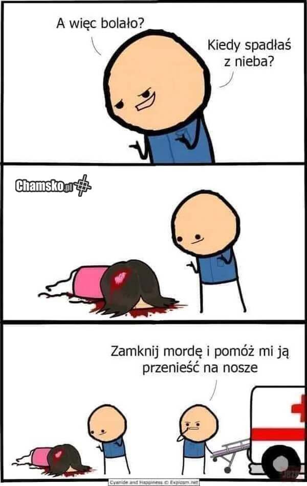 Bolało, kiedy spadłaś z nieba?
