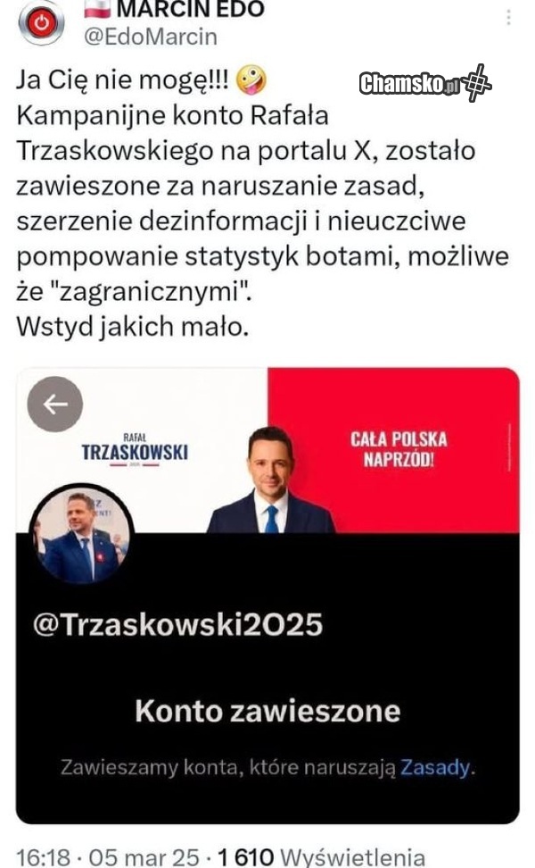 Wpadka oszusta wyborczego