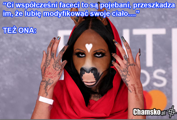 A potem płacz, że nikt cię nie chce, jak powoli się zamieniasz w damską wersję POPKA"