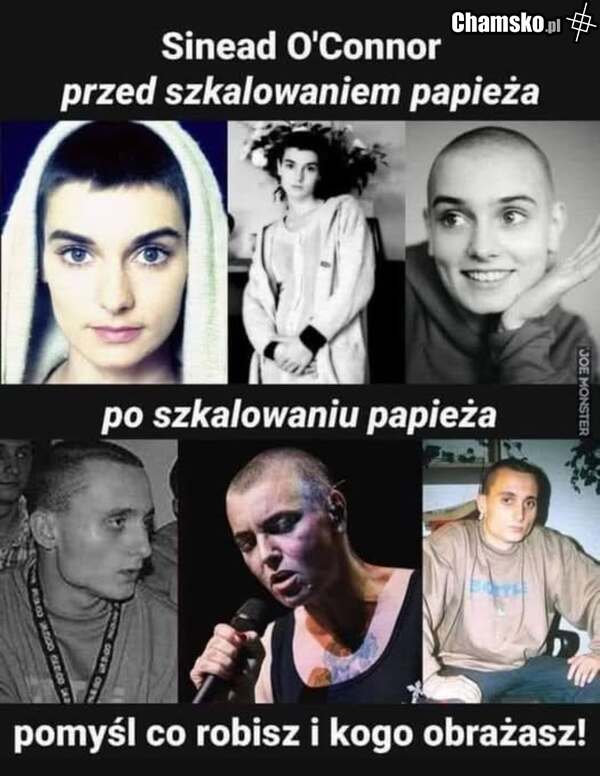 Sinead O'Connor - ta, która podarła zdjęcie Papieża Polaka