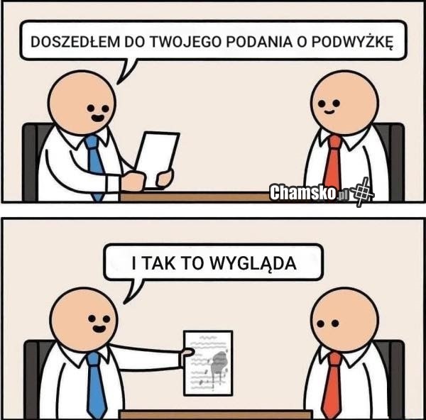Podanie o podwyżkę