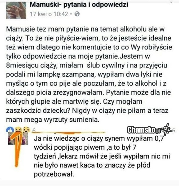 Picie w ciąży
